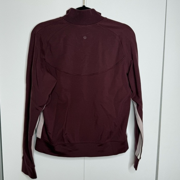 Lululemon Cover Your Tracks Zip Up Jacket - Cassis Burgundy - Size 10 - Picture 9 of 14
